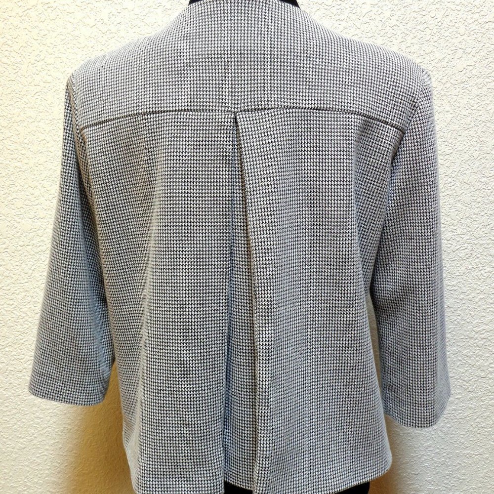 BLACK & WHITE TWEED BLAZER 10P - Picture 5 of 5